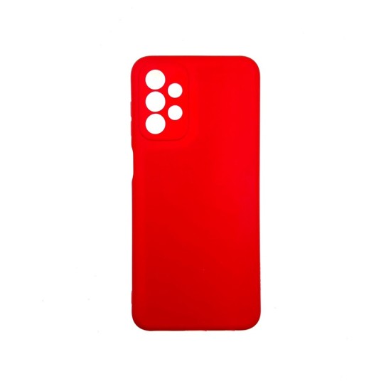 Silicone Case with Camera Shield for Samsung Galaxy A23 4g Red